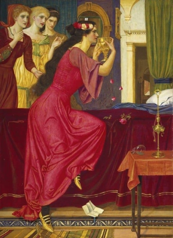 Sigismonda drinkt het gif, 1897