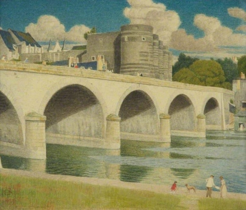 The Castle of Angers Frankrike 1933