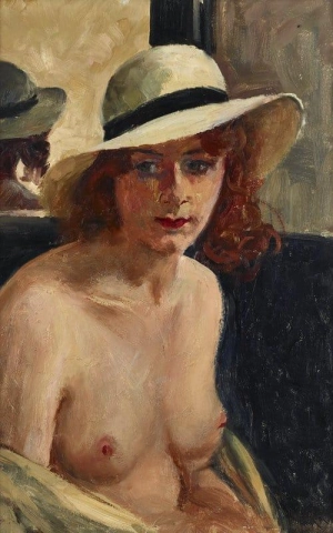 Kvinna Med Hatt