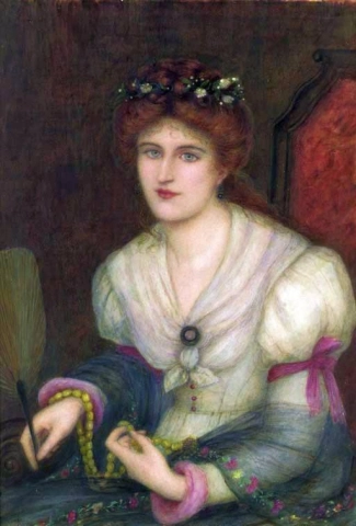 Portret van Christina Spartali ca. 1867