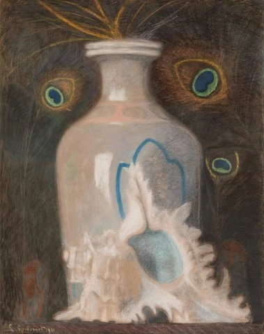 花瓶和贝壳 1911