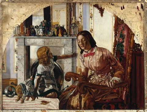 어머니와 아이, 1854년경