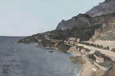 Blick auf Cap D'Ail, aufgenommen vom Palast des Fürsten von Monaco