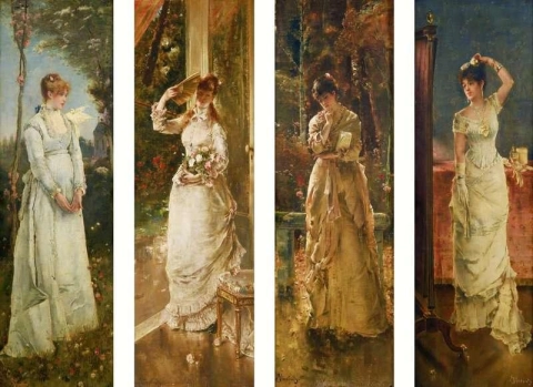 The four Seasons. Spring Summer Autumn Winter 1881