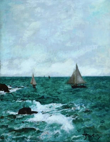 På kysten ca. 1880