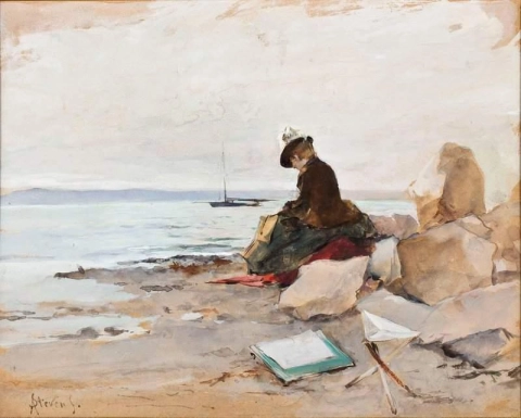 Målning På Stranden