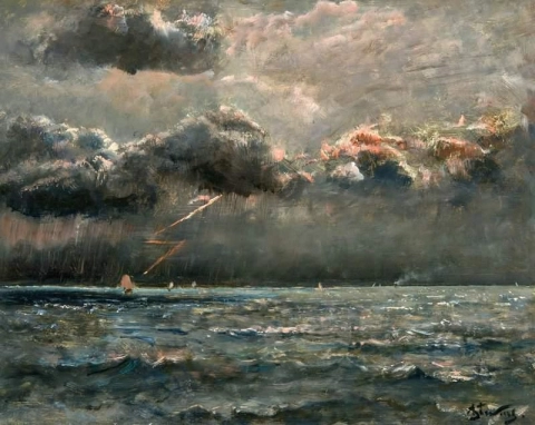 Seascape With Stormy Weather