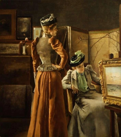 Besuch im Atelier 1891