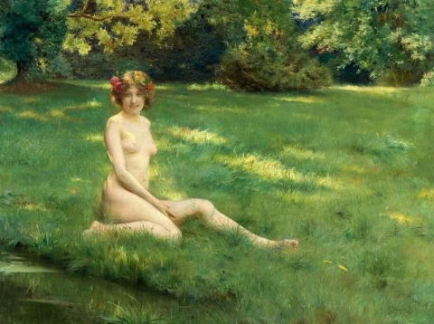A Nude On The Lawn
