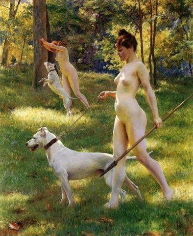 Nymphs Hunting 1898