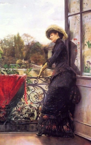 På terrassen 1884