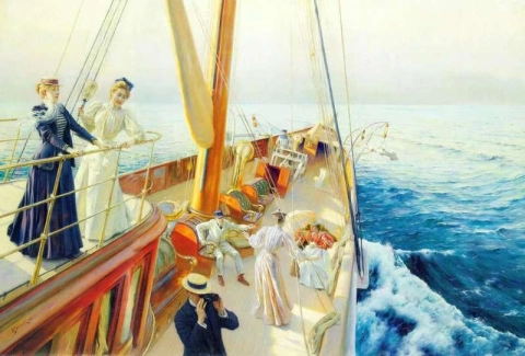 Yachting In The Mediterranean 1896