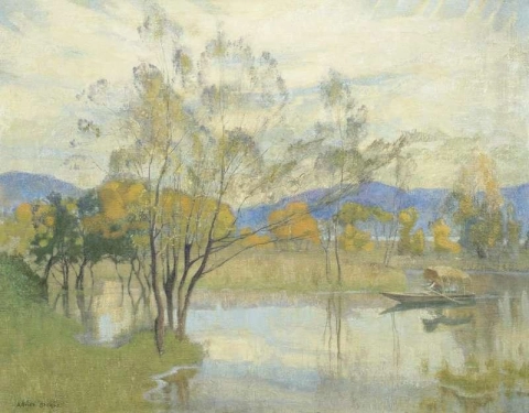Озеро Локарно, около 1920 года.