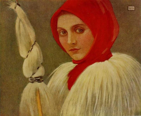 Крестьянка в своей губе Кисбанья, около 1909 года.