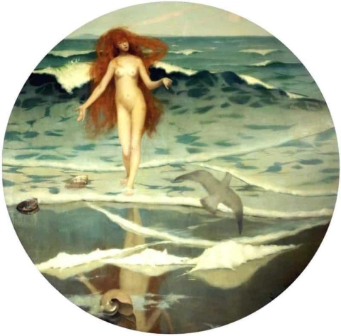 Venus född av havets skum 1887