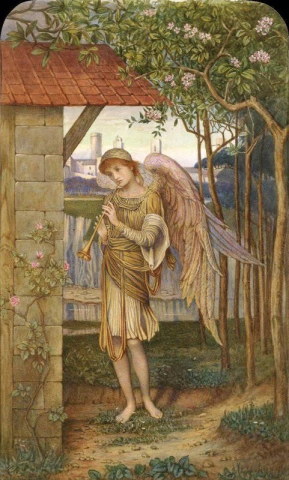 En engel fra en gylden tråd ca. 1885
