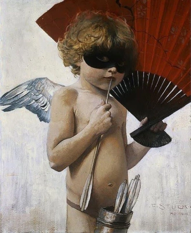 Cupido al ballo in maschera 1887-88 circa