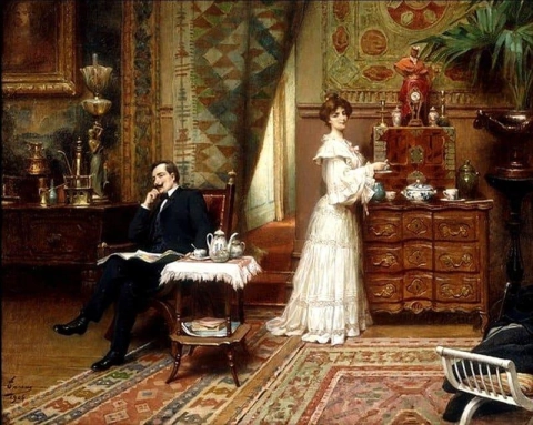 Tomando té 1904