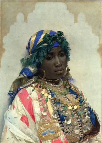 Tangerialainen kaunotar noin 1891