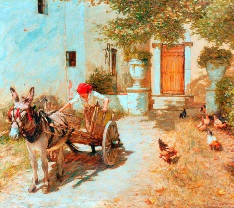 Сцена на ферме 1905 г.