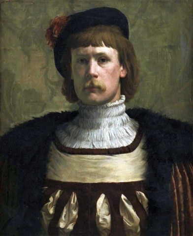 Englantilainen aatelinen - 1510, esillä 1879