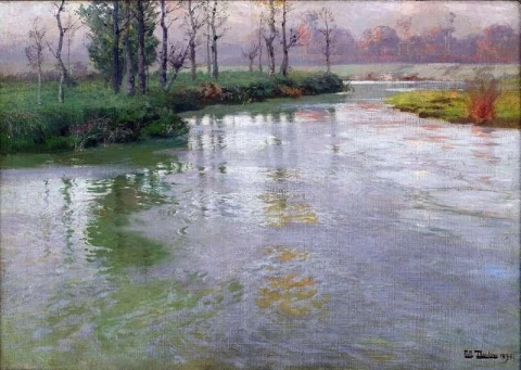 Au Bord De La Canche 또는 Montreuil-sur-mer 1893의 Canche 강둑