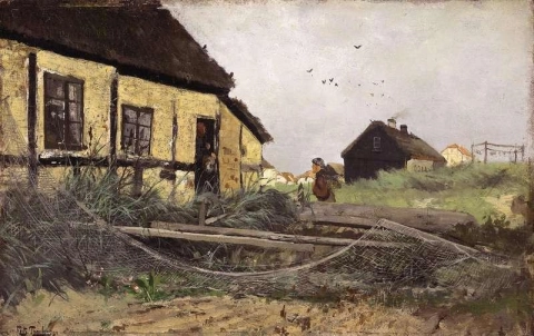 漁師ソーレン・あなたの家。スカーゲン。 1879年