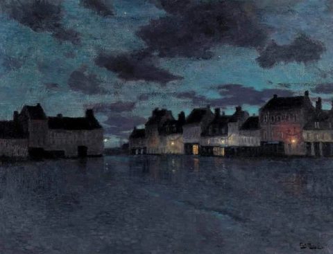 Marketplace In Dieppe After A Rainstorm 1894