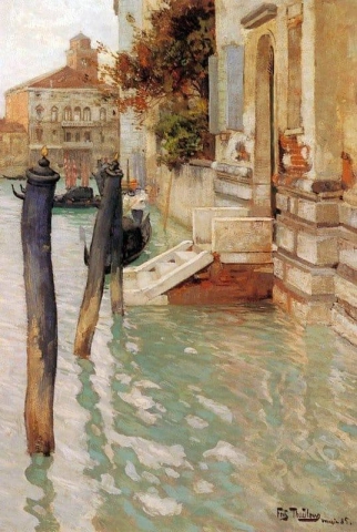 No Grande Canal Veneza 1885