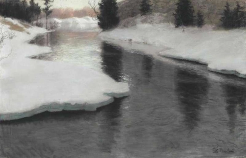 冬の風景 1887 年頃