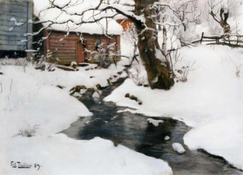 Winter op het eiland Stord 1889