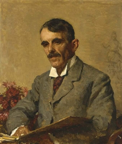 Portret van Herman Jan De Rouville De Meux 1914