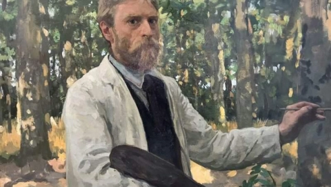 Self-portrait In A Wooded Landscape