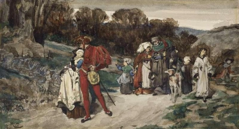 Der Abschied der Braut ca. 1862-66