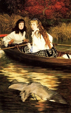 På Themsen A Heron Ca. 1871-72