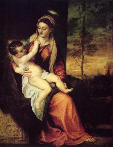 Мария и младенец Иисус