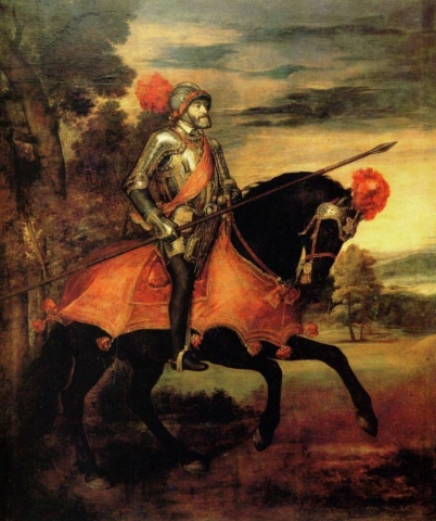 Equestrian portrait of Charles V in Mühlberg