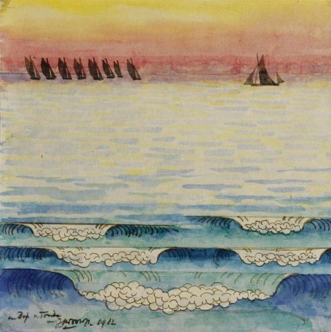 Boote auf dem Wasser 1912