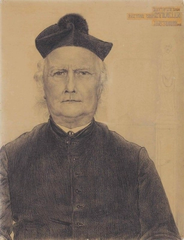 Porträtt av pastor Van Straelen 1902