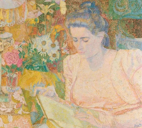 ポートレット・ヴァン・メヴロウ マリー・ジャネット・ドゥ・ランジュ 1900年