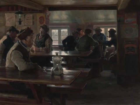 Interno di una taverna 1886