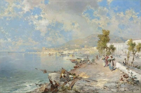 Näkymä Napolinlahdelle 1893