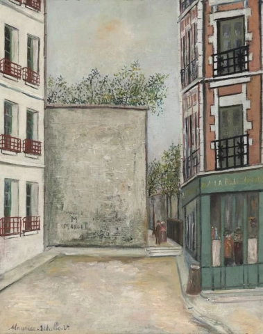 Прекрасная Габриэль, улица Сен-Винсент, Монмартр, около 1916 года.