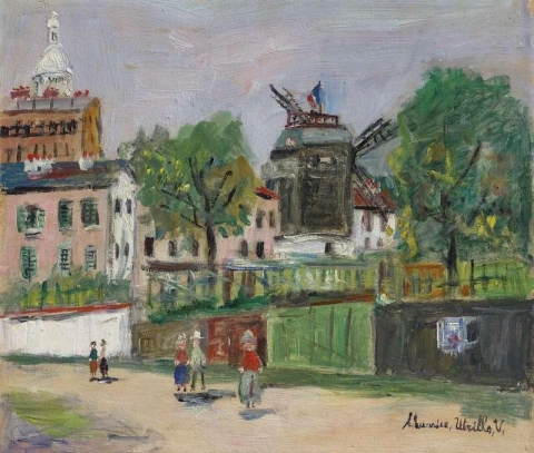 El Moulin De La Galette En Montmartre 1939