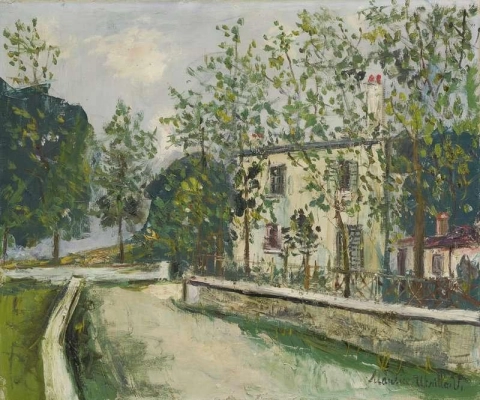 Weiße Häuser Suresnes Hauts-de-Seine Ca. 1942