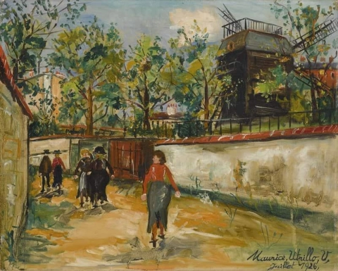 Moulin De La Galette Montmartre 1926