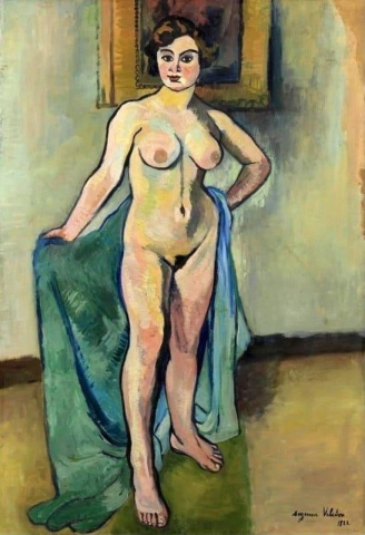 Stor naken i målning 1922