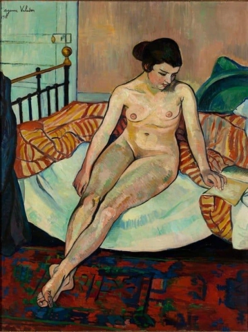 Nude On The Striped Cover 1922