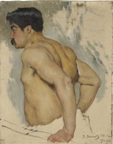Retrato del artista Nikolai Kuznetsov