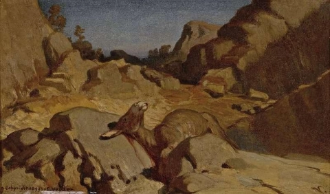 De fabel van de molenaar, zijn zoon en de ezel nr. 9, ca. 1869